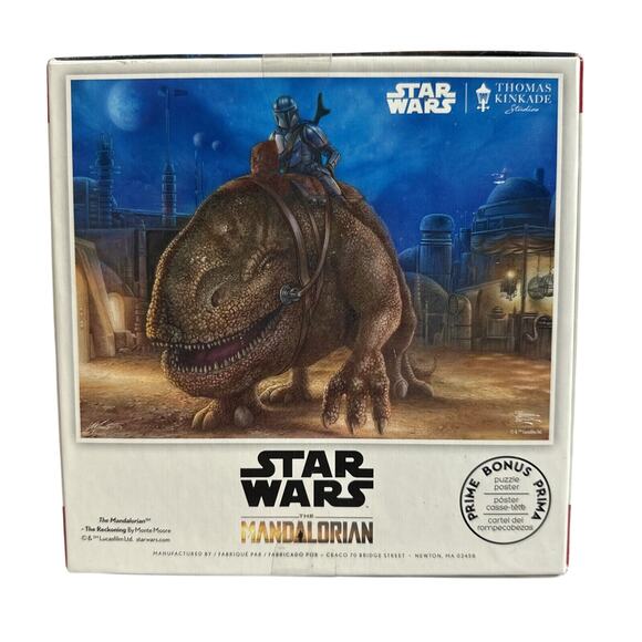 Thomas Kinkade Star Wars Mandalorian The Reckoning 550 pc. Jigsaw Puzzle New - Picture 3 of 6
